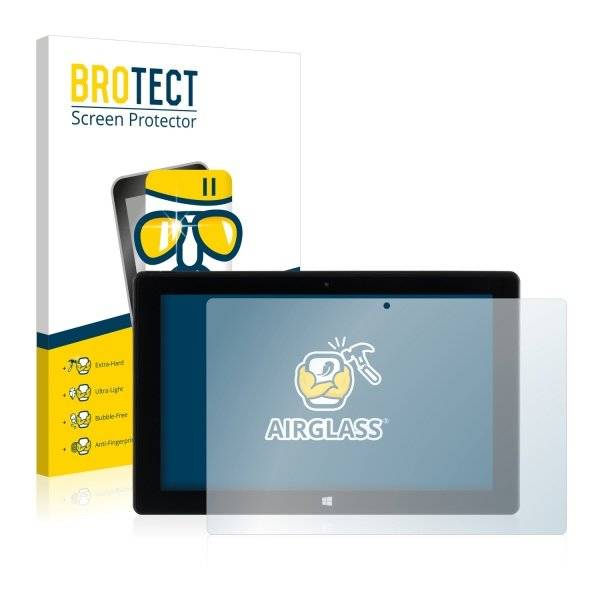 BROTECT® AirGlass® Premium Panzerglasfolie Klar für  Captiva Pad 10.1 Windows (2016)