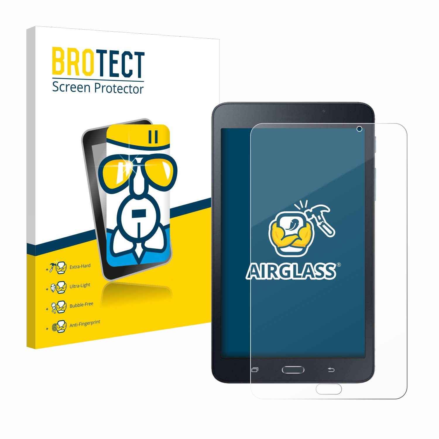 BROTECT AirGlass Glas Panzer-Folie für Samsung Galaxy Tab A6 7.0 - Schutzglas