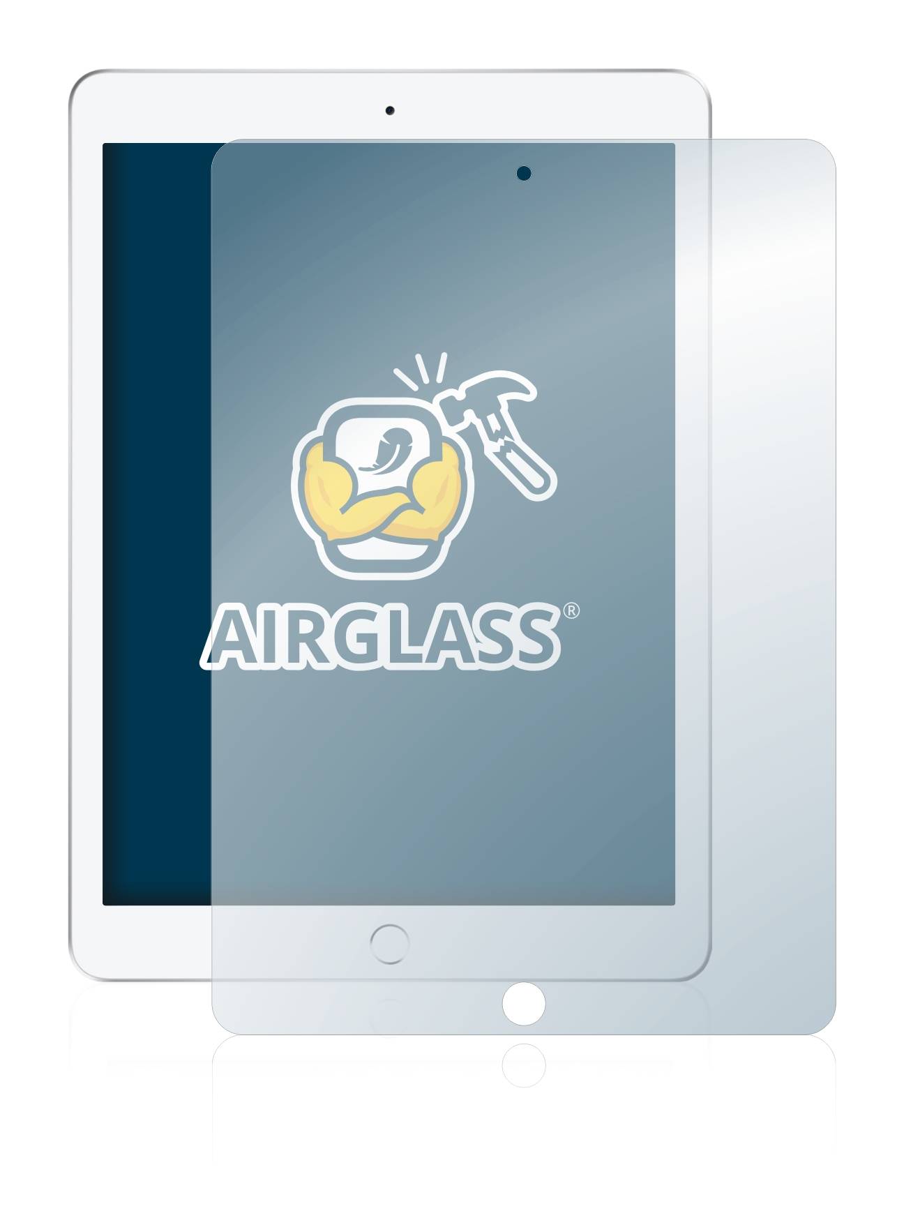 BROTECT AirGlass Glas Panzer-Folie für Apple iPad 9.7 2017 (5. Gen.) - Schutzglas
