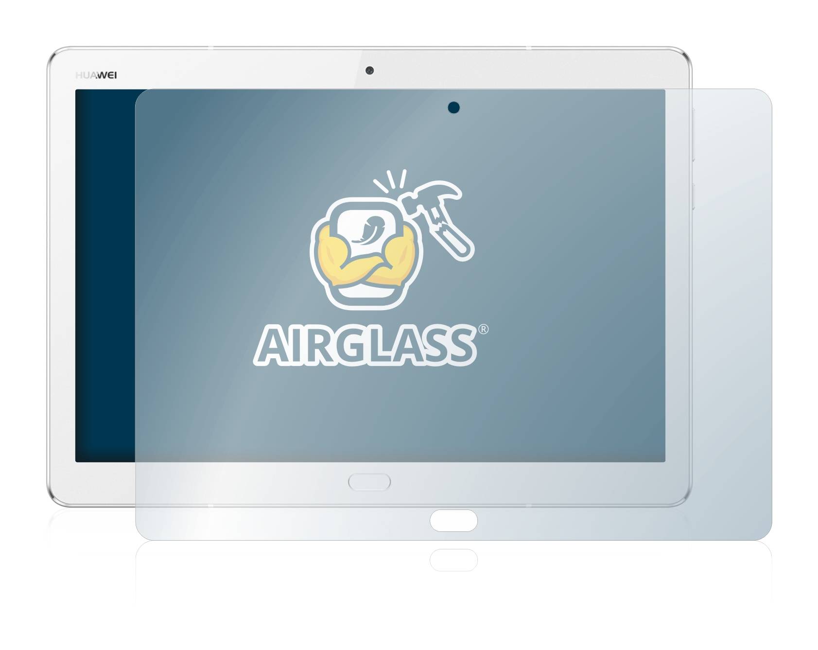 BROTECT AirGlass Glas Panzer-Folie für Huawei MediaPad M3 Lite 10.1 - Schutzglas