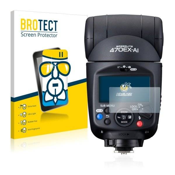 BROTECT® AirGlass® Premium Panzerglasfolie Klar für  Canon Speedlite 470EX-AI