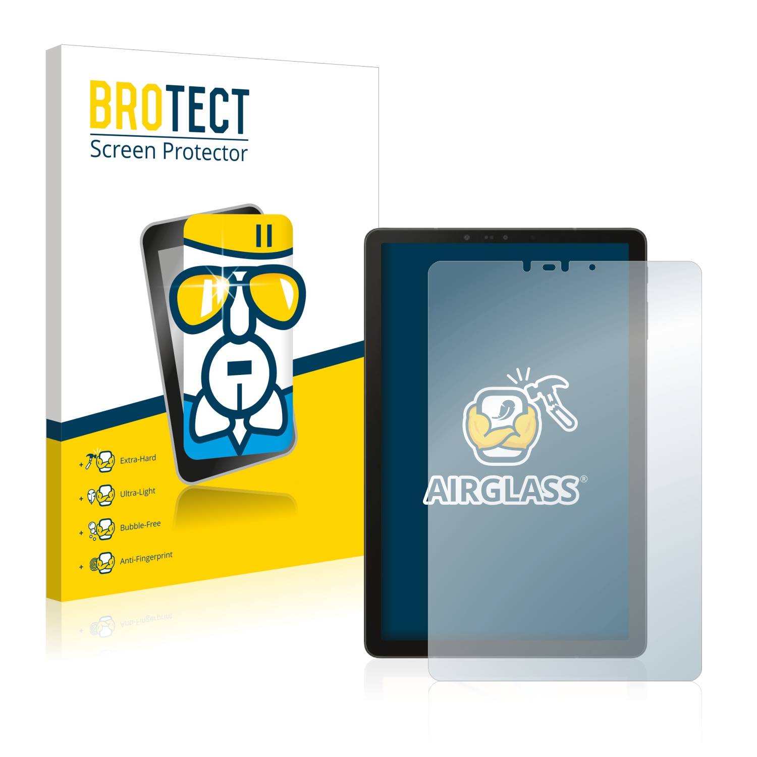 BROTECT AirGlass Glas Panzer-Folie für Samsung Galaxy Tab S4 10.5 - Schutzglas