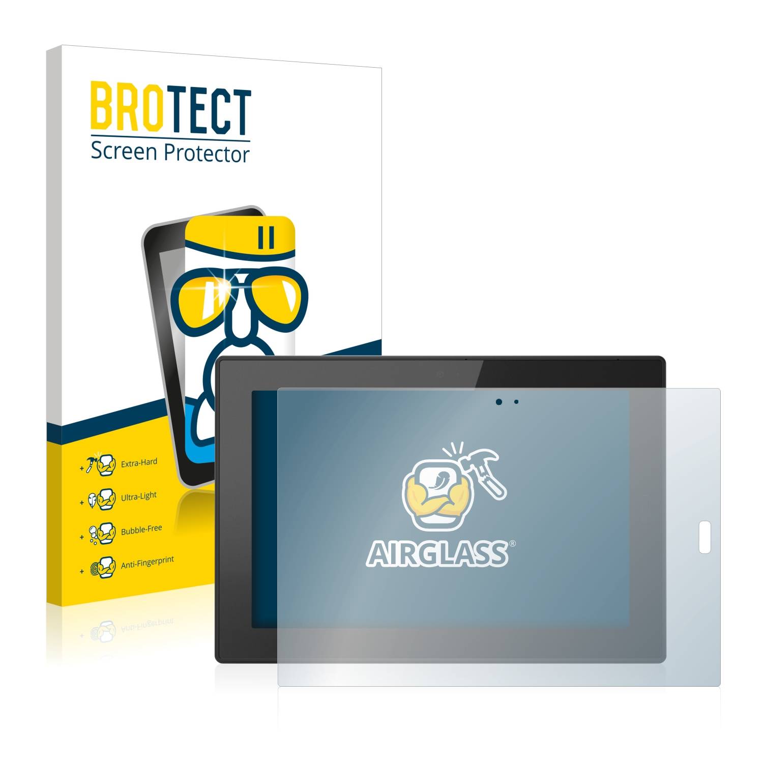 BROTECT AirGlass Glas Panzer-Folie für Lenovo Tablet 10 (10.1) - Schutzglas