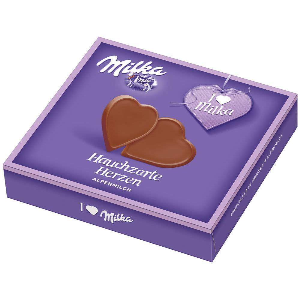 Milka I Love Milka Hauchzarte Herzen Alpenmilch 130g Inhalt: 130g