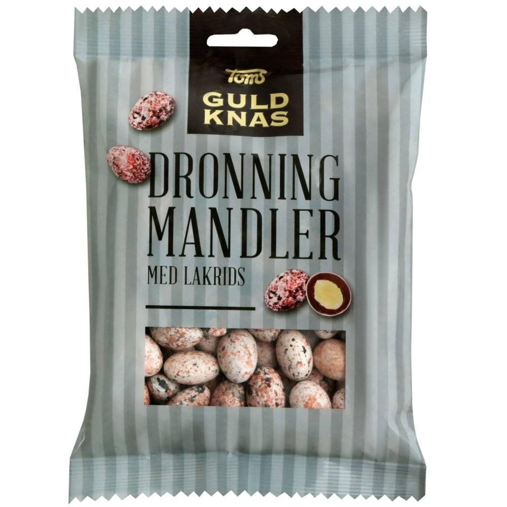 Toms Dronning Mandler Med Lakrids Inhalt: 220g