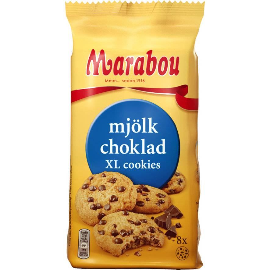 Marabou Mjölk Choklad XL Cookies 184g Inhalt: 184g