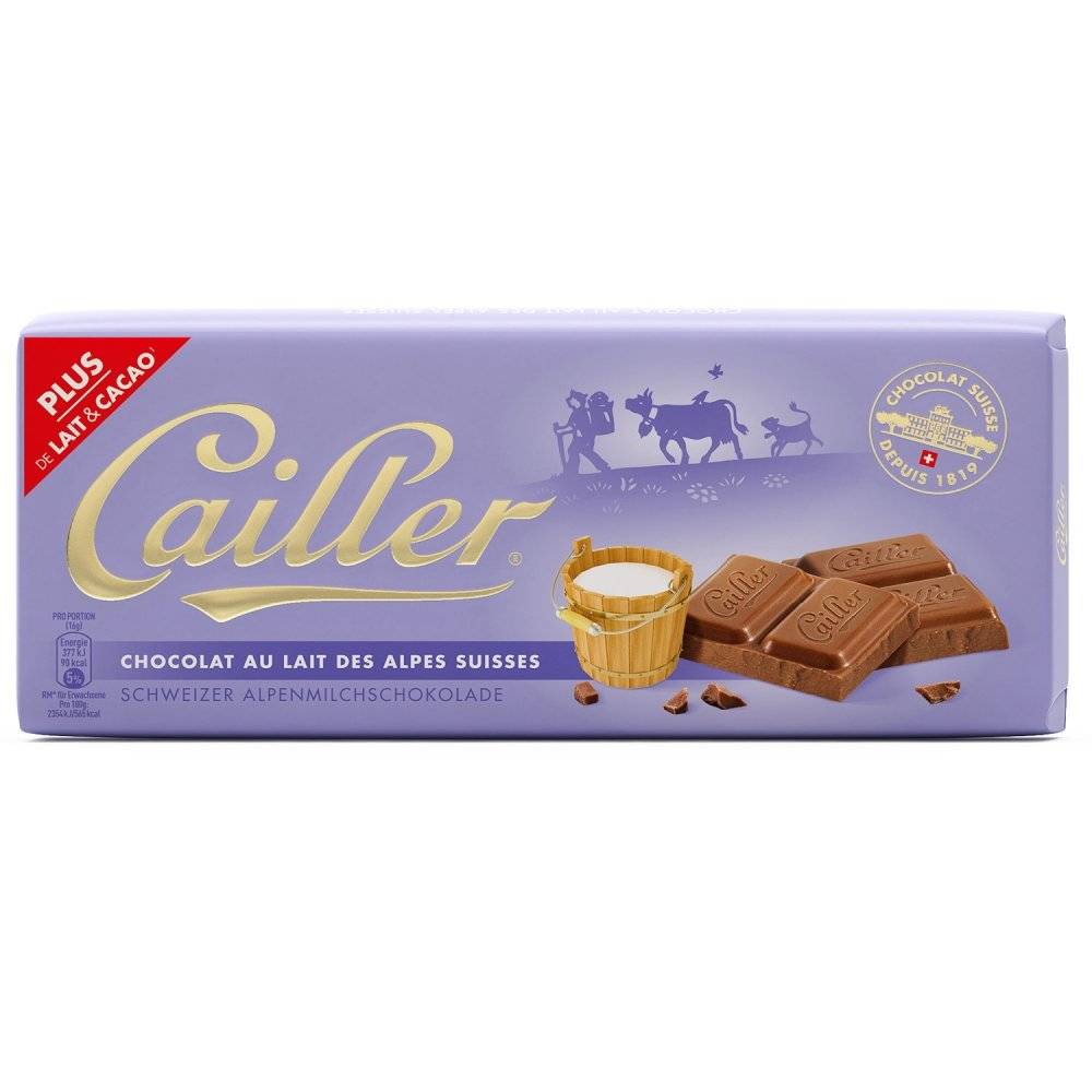 Cailler Schweizer Alpenmilchschokolade 100g Inhalt: 100g