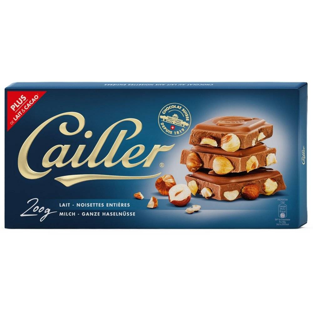 Cailler Milch - Ganze Haselnüsse 200g Inhalt: 200g