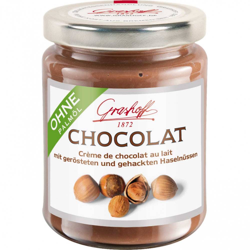 Grashoff Chocolat Crème de chocolat au lait mit Haselnüssen 235g Inhalt: 235g