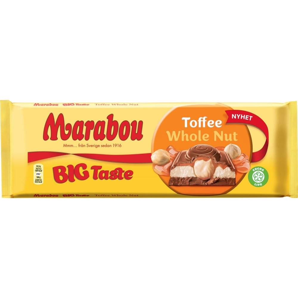 Marabou Big Taste Toffee Whole Nut 300g Inhalt: 300g