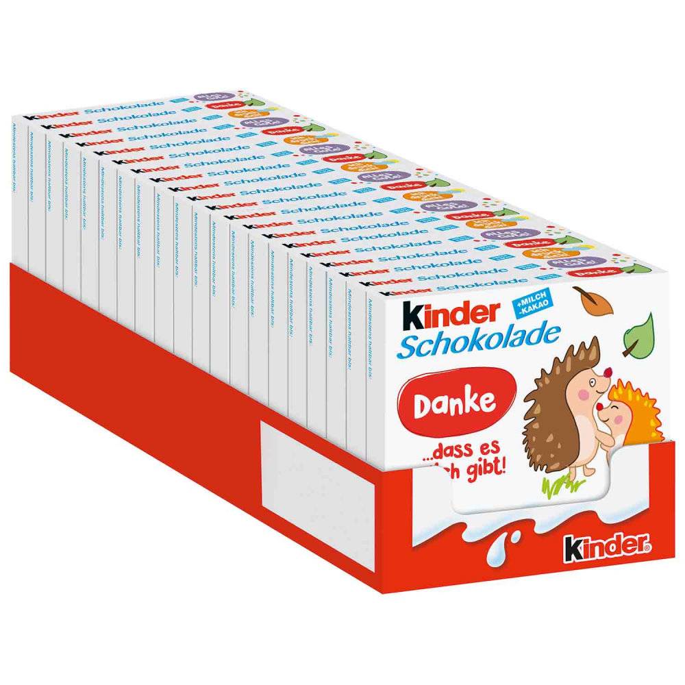 kinder Schokolade 20x50g Inhalt: 1000g
