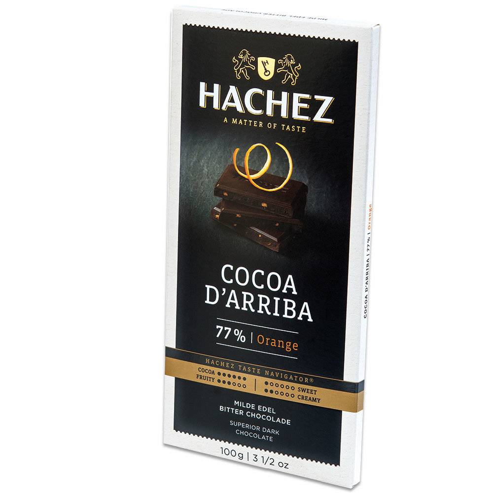 Hachez Cocoa d'Arriba 77% Kakao Orange 100g Inhalt: 100g