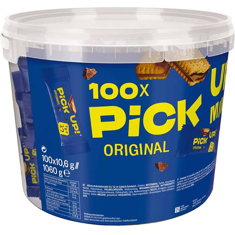 PiCK UP! Keksriegel "Choco minis", Vorteilsbox