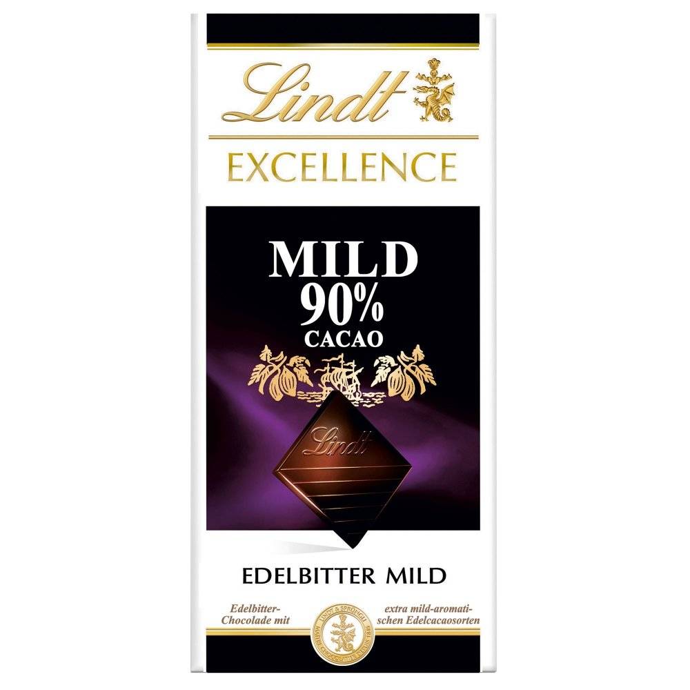 Lindt Excellence Mild 90% 100g Inhalt: 100g