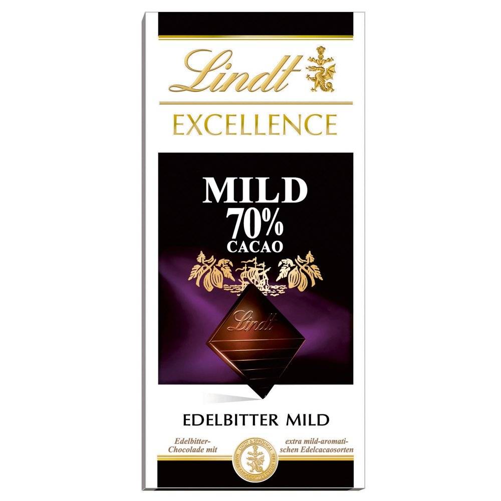 Lindt Excellence Mild 70% 100g Inhalt: 100g