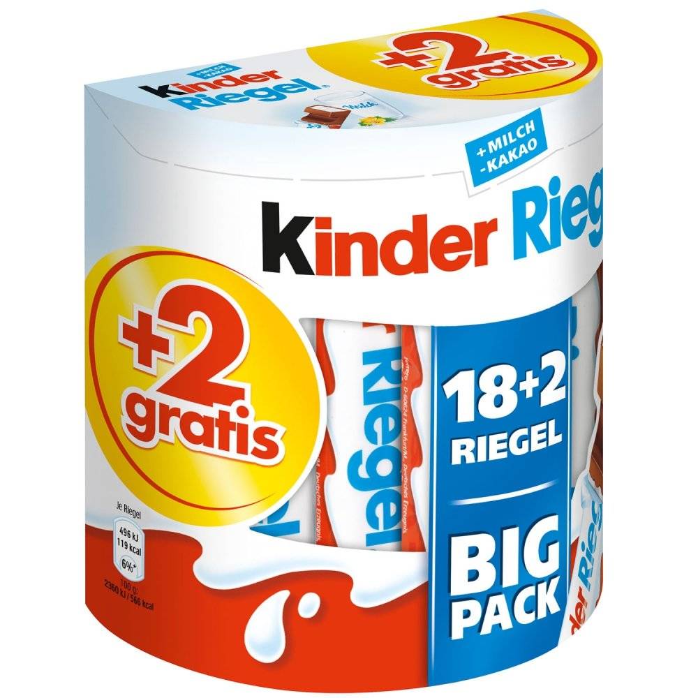 kinder Riegel 18er Big pack + 2 gratis