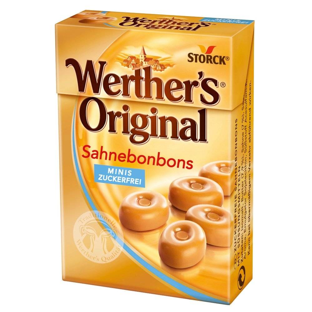 Werther's Original Sahnebonbons Minis zuckerfrei 42g Inhalt: 42g
