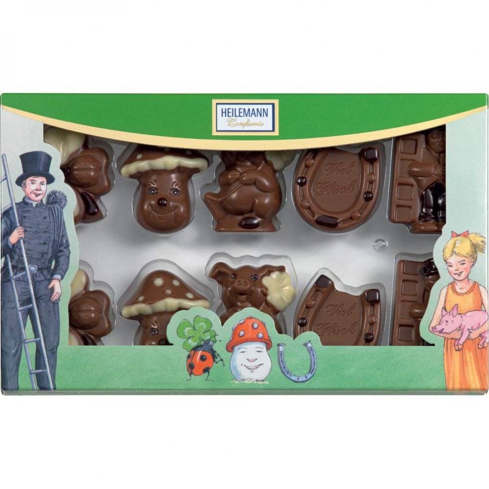 Heilemann Confiserie Geschenkpackung Glücksfiguren 100g Inhalt: 100g