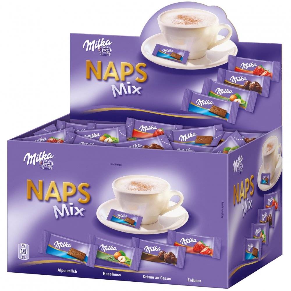 Milka Naps Mix 355er Inhalt: 1702g