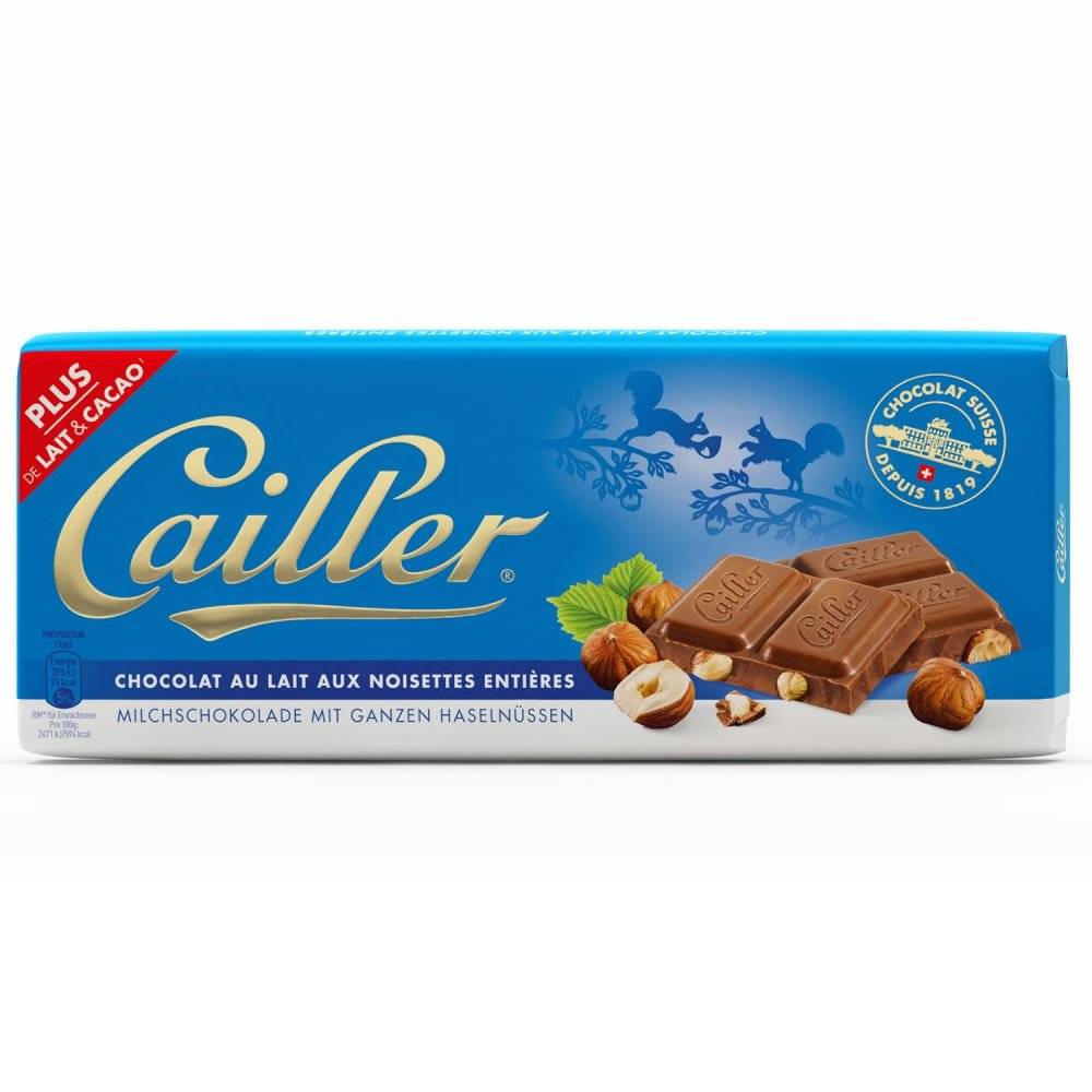 Cailler Milch - Ganze Haselnüsse 100g Inhalt: 100g