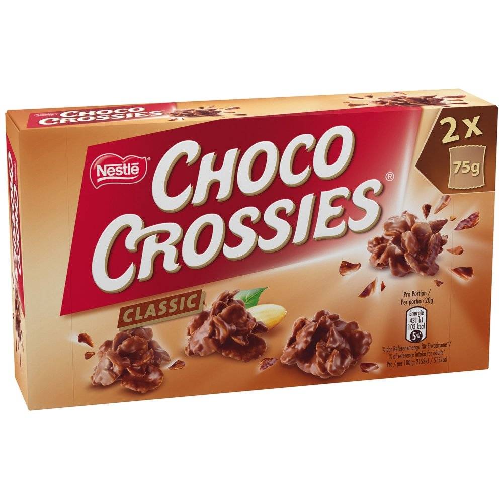 Choco Crossies Original 2×75g Inhalt: 150g