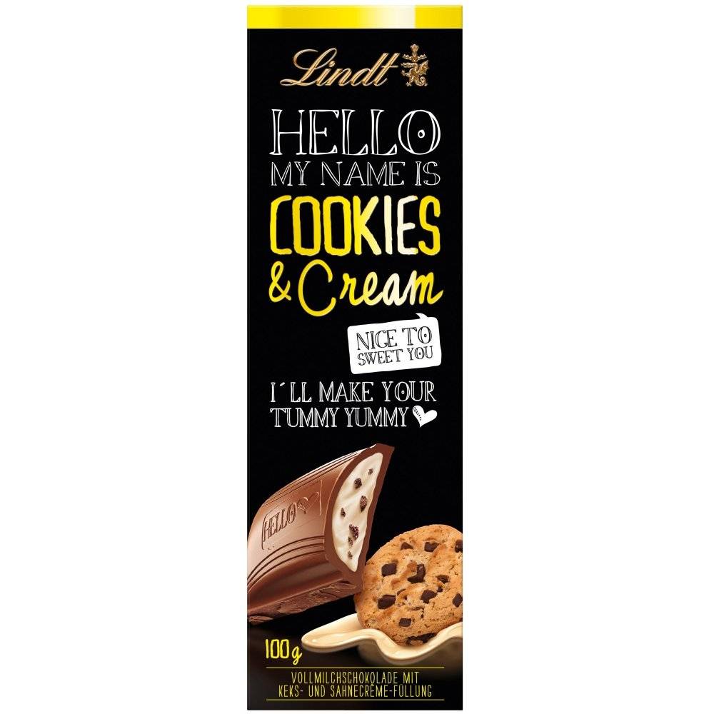 Lindt Hello Cookies & Cream 100g Inhalt: 100g