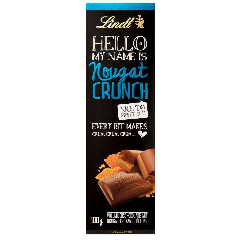 Lindt Hello Crunchy Nougat 100g Inhalt: 100g