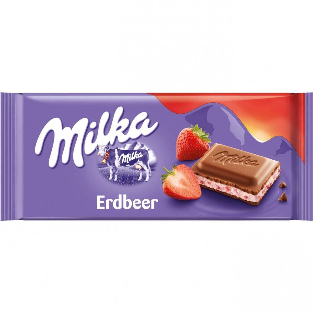 Milka Erdbeer 100g Inhalt: 100g