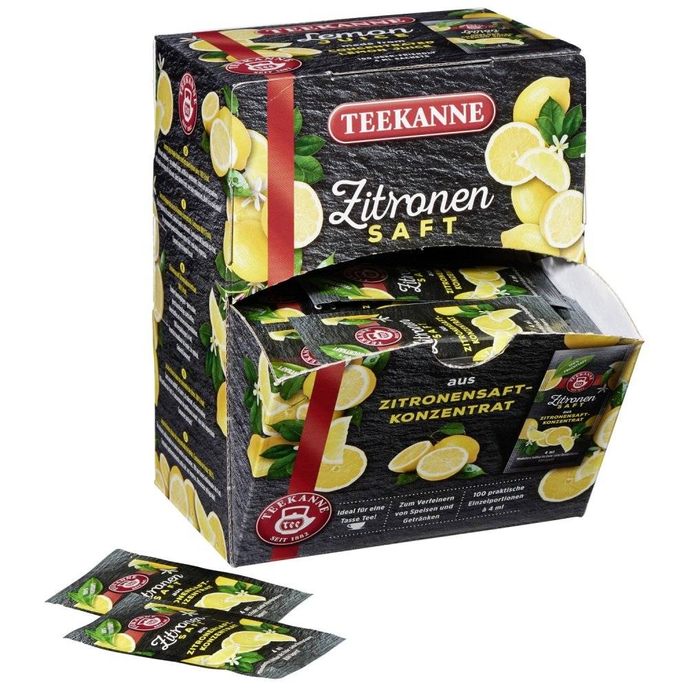 Teekanne Zitronensaft 100×4ml Inhalt: 400ml