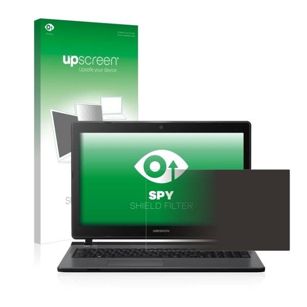 upscreen Spy Shield Filter Premium Blickschutzfilter für Medion Akoya P6677 (MD 60283)