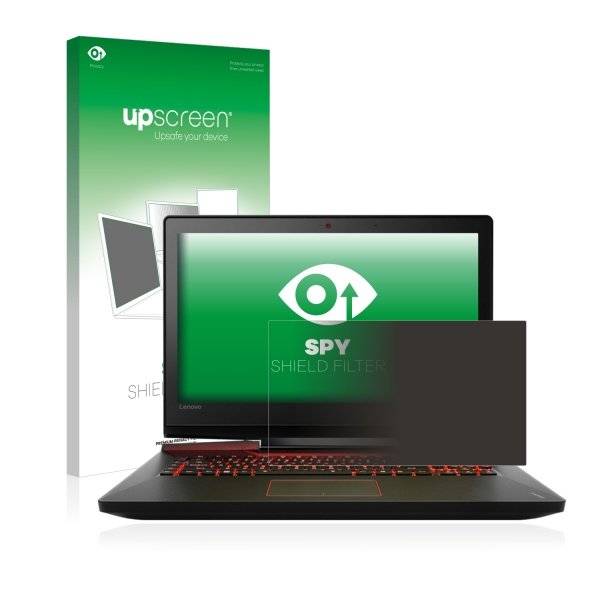upscreen Spy Shield Filter Premium Blickschutzfilter für Lenovo IdeaPad Y900 (17.3)