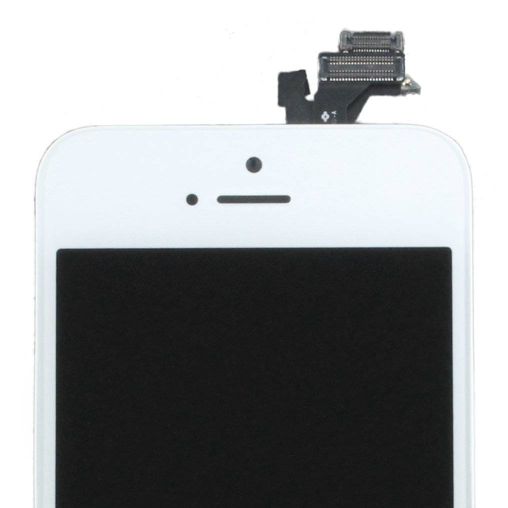 Apple iPhone 5 - Ersatzteil - Komplett LCD Display Modul inkl. Lichtsensor + Frontkamera - Weiss