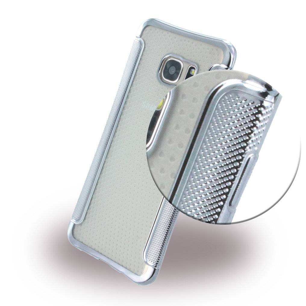 Shockproof Antirutsch - Silikon Cover / Case / Schutzhülle - Samsung G935F Galaxy S7 Edge - Schwarz