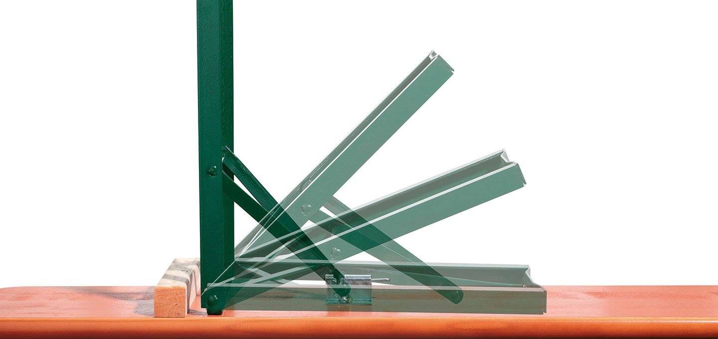 Bierzelt Tisch 50cm breit - Model Kiefer