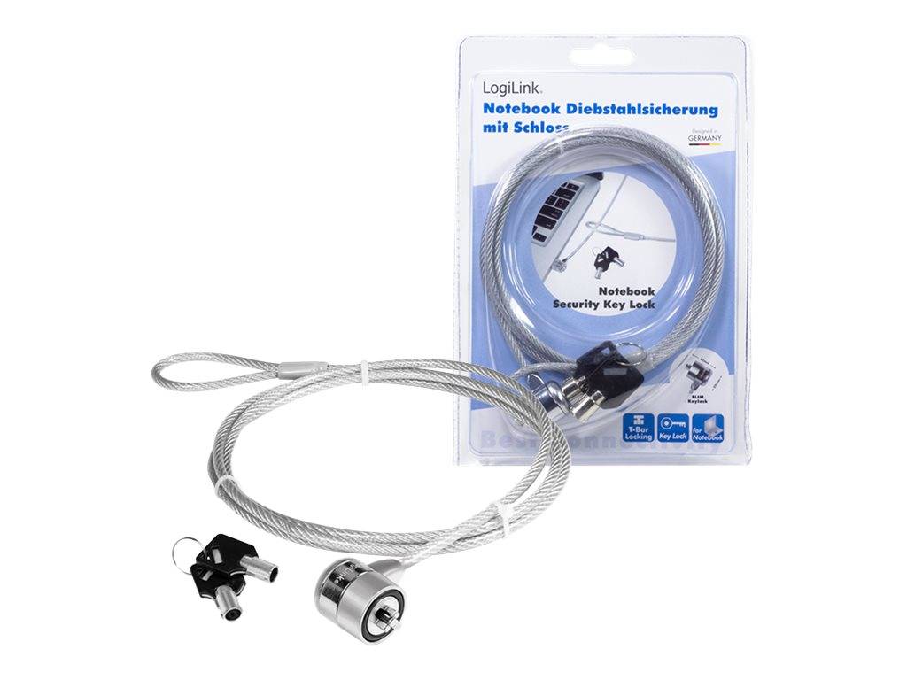 LogiLink - Sicherheitskabelschloss - 1.5 m
