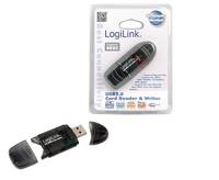 LogiLink Cardreader USB 2.0 Stick for SD/MMC - Kartenleser - 8-in-1 (MMC, SD, RS-MMC, MMCmobile, SDHC)