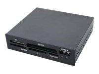 LogiLink Cardreader 3,5“ USB 2.0 All-in-1+USB - Kartenleser - All-in-one (CF I, CF II, MS, MS PRO, MMC, SD, MS Duo, xD,