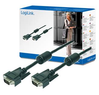 LogiLink - VGA-Kabel - HD-15 (VGA) (M) zu HD-15 (VGA)
