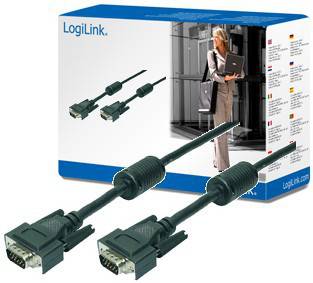 LogiLink - VGA-Kabel - HD-15 (VGA) (M) zu HD-15 (VGA)