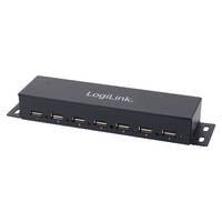 LogiLink USB 2.0 Hub 7-Port Metal - Hub - 7 x USB 2.0