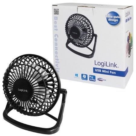 LogiLink - Lüfter - Tisch - USB - Schwarz