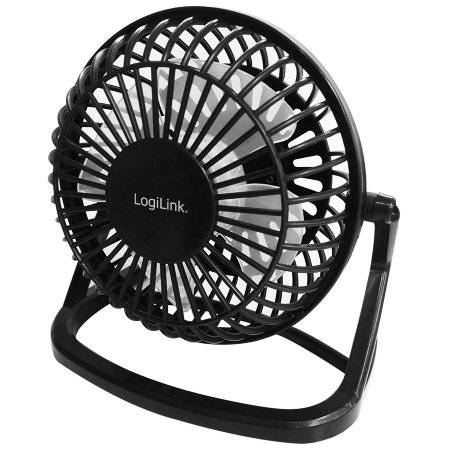 LogiLink - Lüfter - Tisch - USB - Schwarz