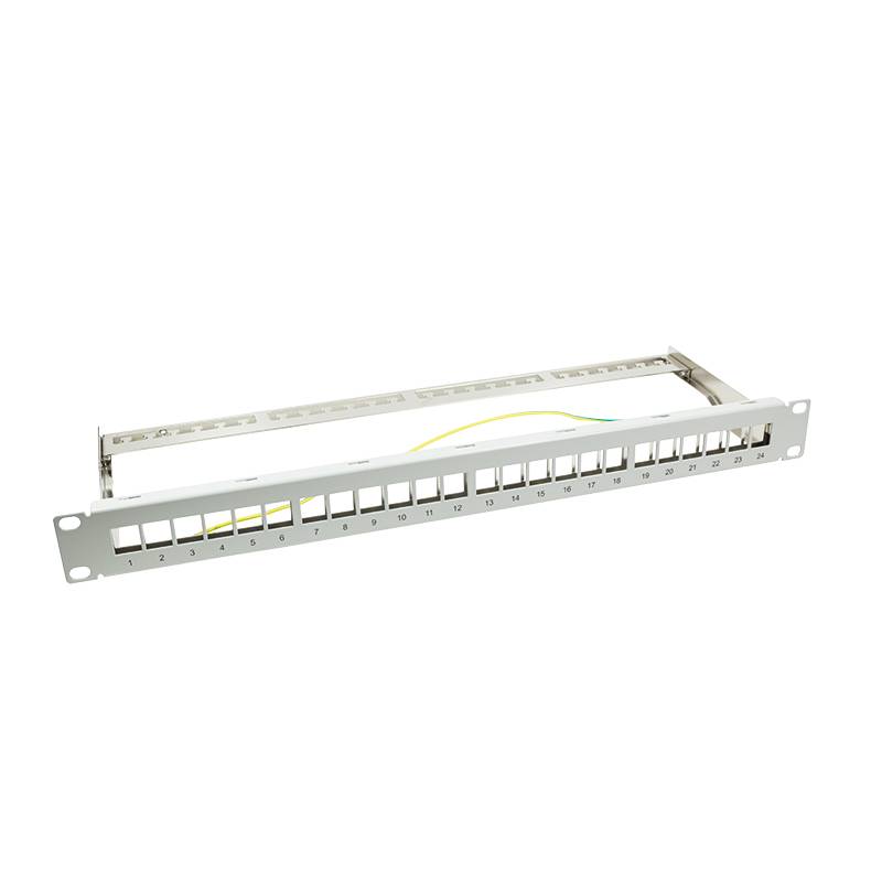 LogiLink - Patch Panel - RJ-45 X 24 - Hellgrau, RAL 7035