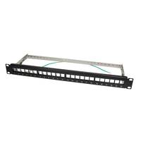LogiLink - Patch Panel - STP - RJ-45 X 24 - Schwarz, RAL 9005
