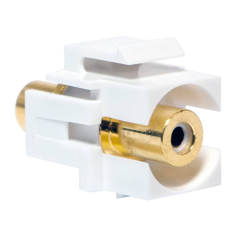 LogiLink Professional Keystone Verbinder Cinch Buchse > Cinch Buchse - weiß