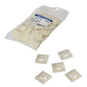 LogiLink - Kabelbinderhalterung - Natur (Packung mit 100)