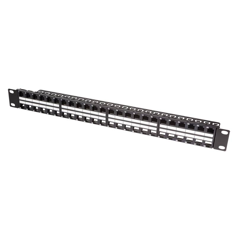 LogiLink Professional Patchpanel ungeschirmt sw,leer