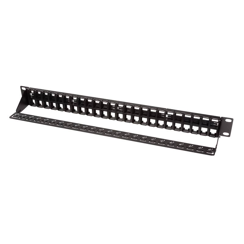 LogiLink Professional Patchpanel ungeschirmt sw,leer