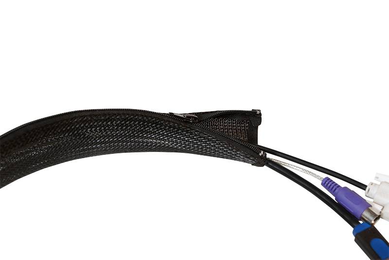 LogiLink - Kabelhüllen-Kit - Schwarz - 1 m