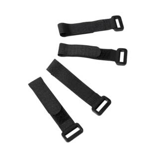 LogiLink Kabelbinder mit Klettverschluss - Kabelverbindung - 15 cm - Schwarz (Packung mit 10)